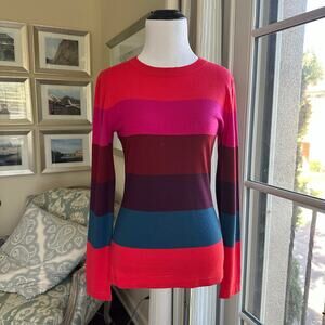 Patagonia Women's 100% Merino Wool Crew Sweater Stripes Size S